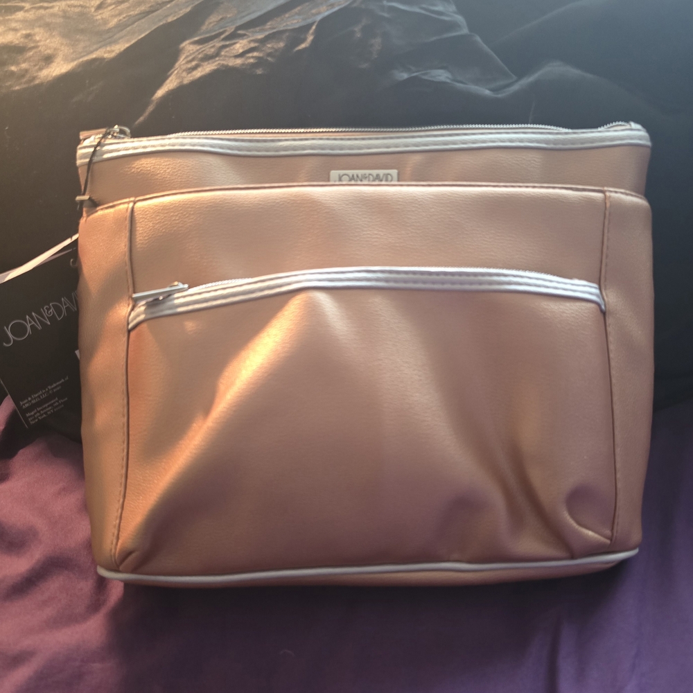 JoanDavid Rose Gold Clutch
